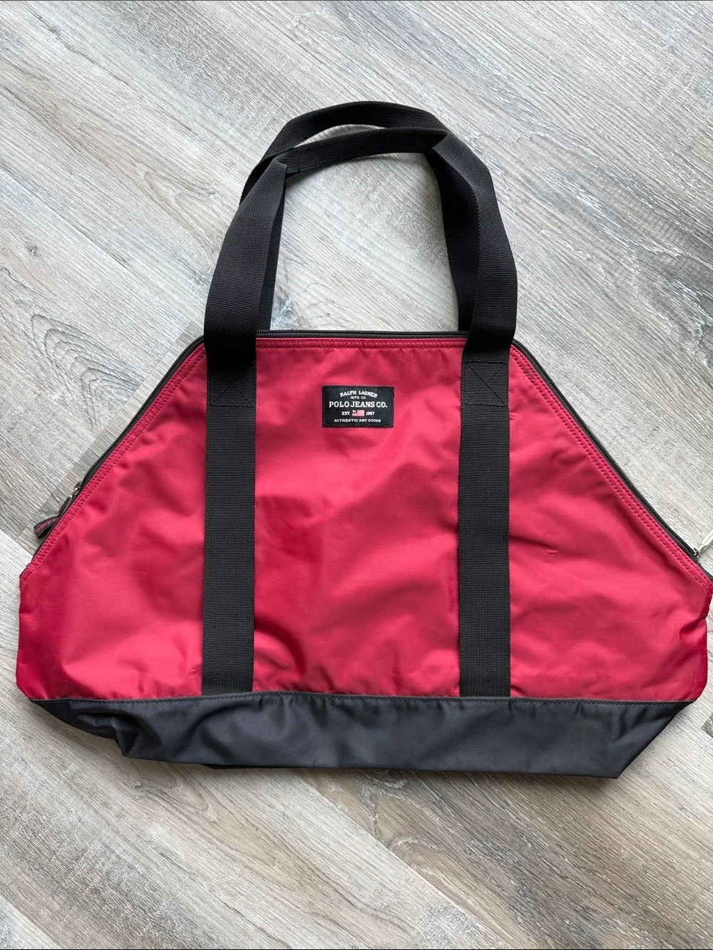 Vintage polo jeans co Red and Black Men’s Tote Bag